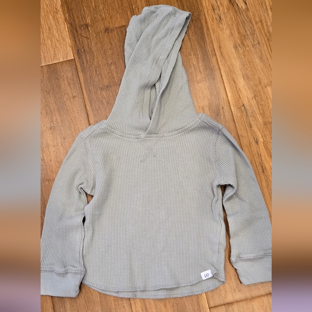 Baby Gap Hooded Long Sleeve Thermal Shirt